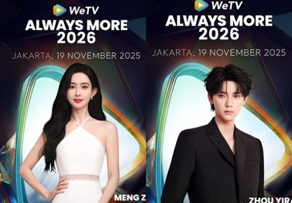 Meng Ziyi dan Zhou Yiran hadir di WeTV Always More 2026 Jakarta, acara megah WeTV Indonesia dengan kejutan spesial untuk para fans setia drama Asia